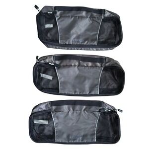 eBags Packing Cubes Travel Luggage Organizers Gray/Black Set of 3